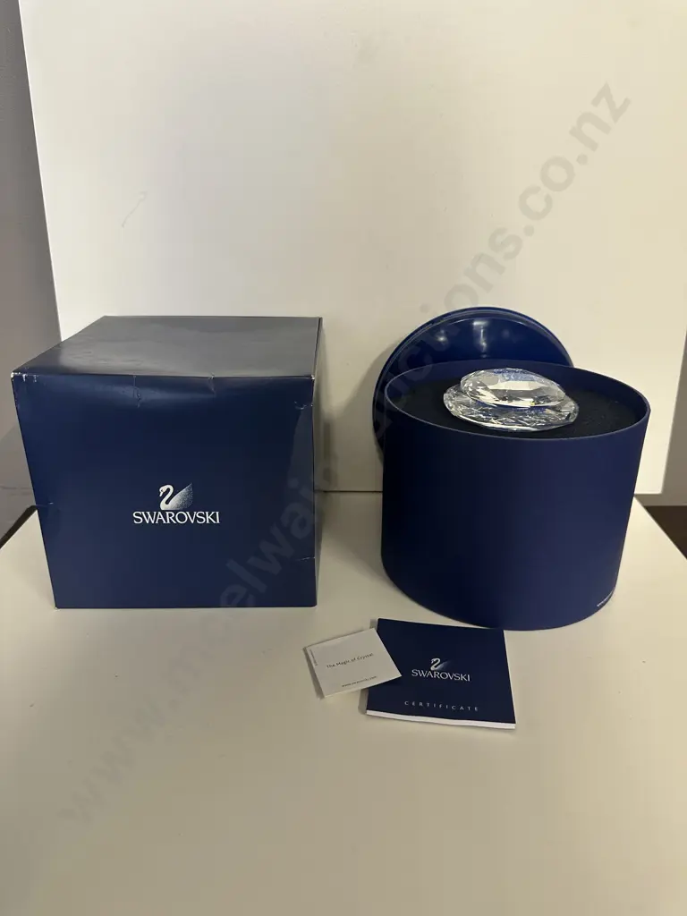 Swarovski SCS 2005 2 Piece Tropical Jewelry Box with Blue Crystals 698714, (Boxed With COA) Image 1++