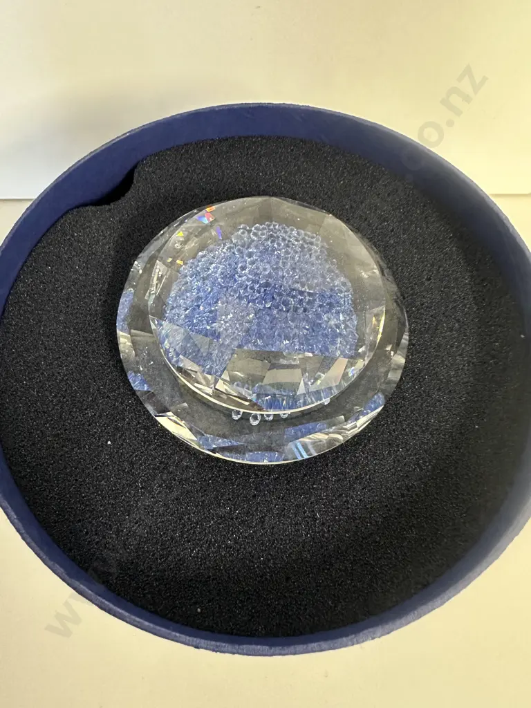 Swarovski SCS 2005 2 Piece Tropical Jewelry Box with Blue Crystals 698714, (Boxed With COA) Image 1++