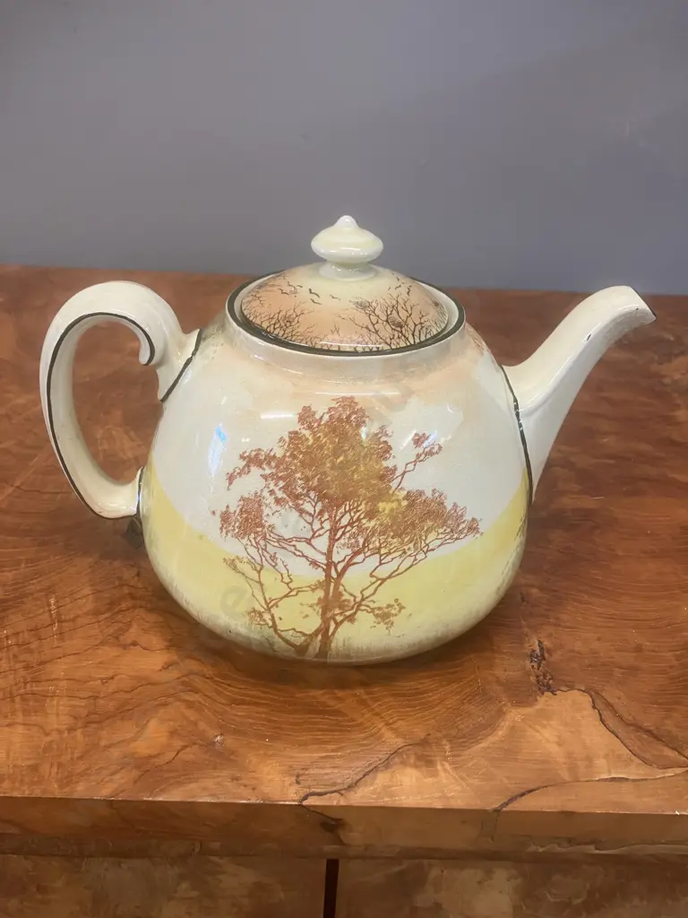 Rare Royal Doulton Bluebell Gatherers Series Ware Teapot. Circa 1914 to 1928 (AF) Image 1++