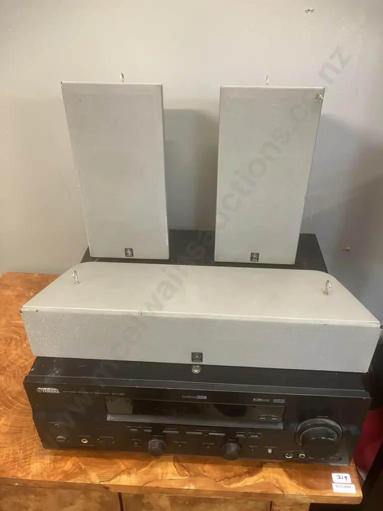Yamaha RX-V657 AV Receiver, Yamaha SW-P201 Sub-Woofer, NS - 104 Speakers (No Remote) Image 1++