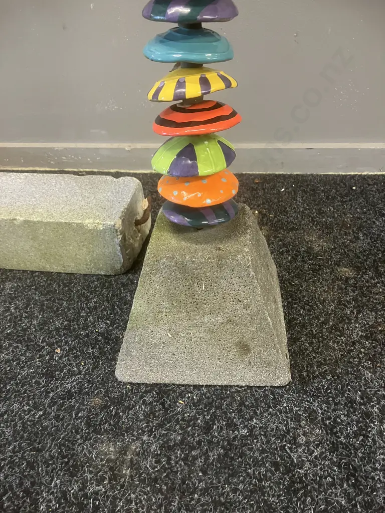 Stunning Multi Colour Ceramic Garden Totem. H144cm Image 1++
