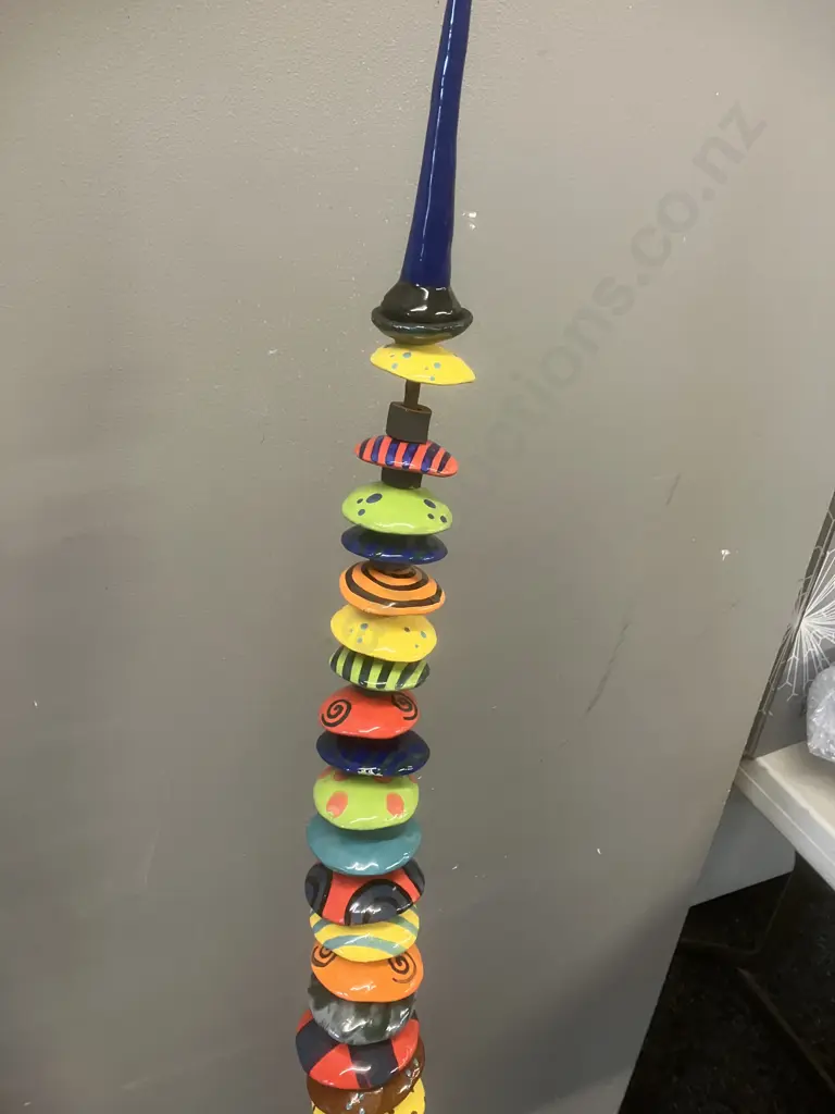 Stunning Multi Colour Ceramic Garden Totem. H144cm Image 1++