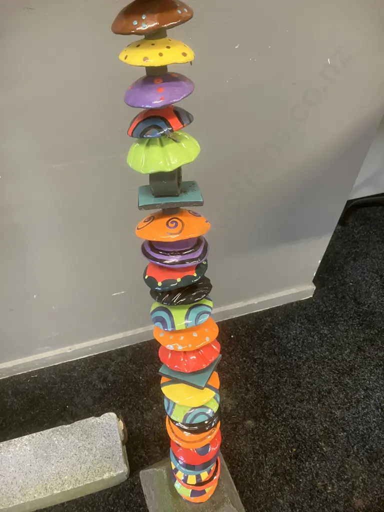 Stunning Multi Colour Ceramic Garden Totem. H144cm Image 1++