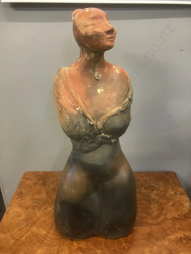 Ceramic Torso Garden Statue. H67cm Image 1++