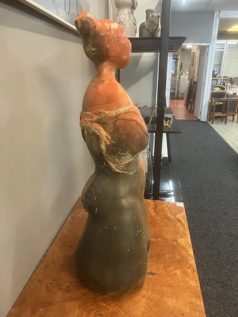 Ceramic Torso Garden Statue. H67cm Image 1++