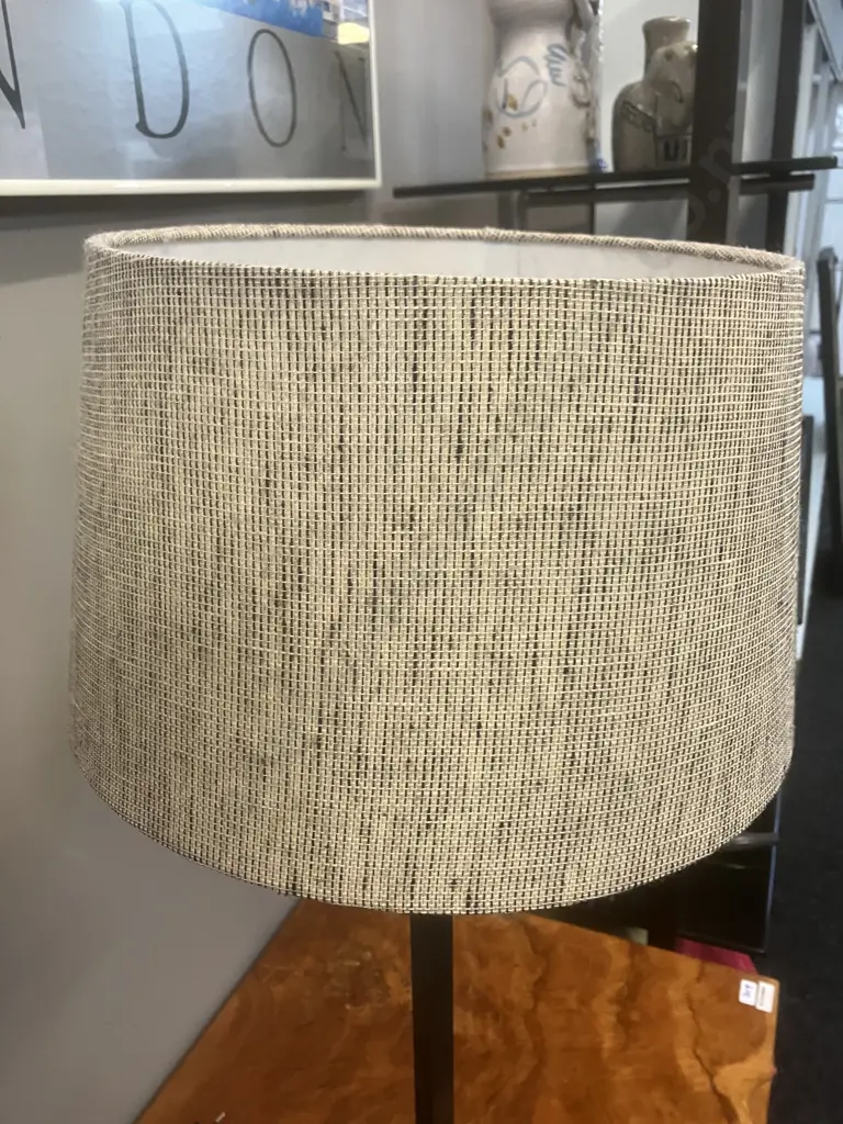 Table Lamp With Fabric Shade. H66cm Image 1++