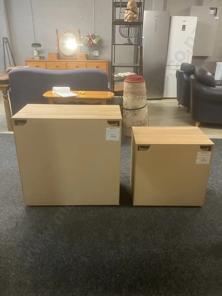 Compac Moda 3 Drawer Tall Bedside & 4 Drawer Lowboy Image 1++