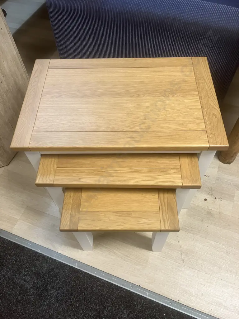 Debonaire Furniture Nest Of Three Tables. H44 W66 D42cm Image 1++