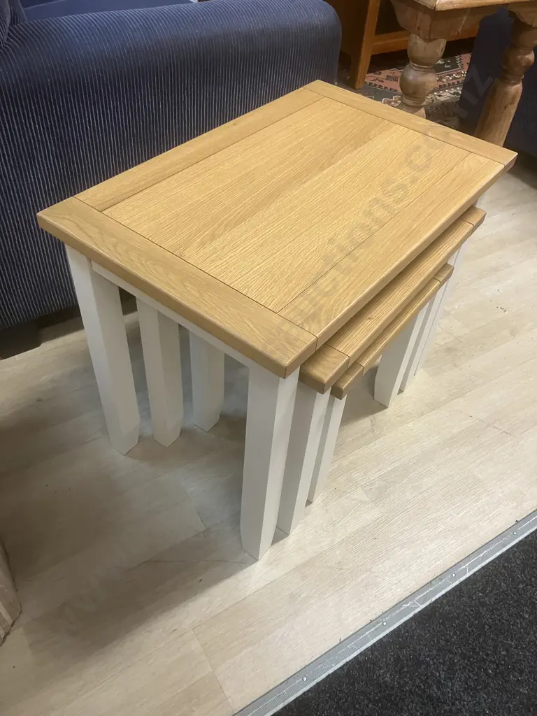 Debonaire Furniture Nest Of Three Tables. H44 W66 D42cm Image 1++