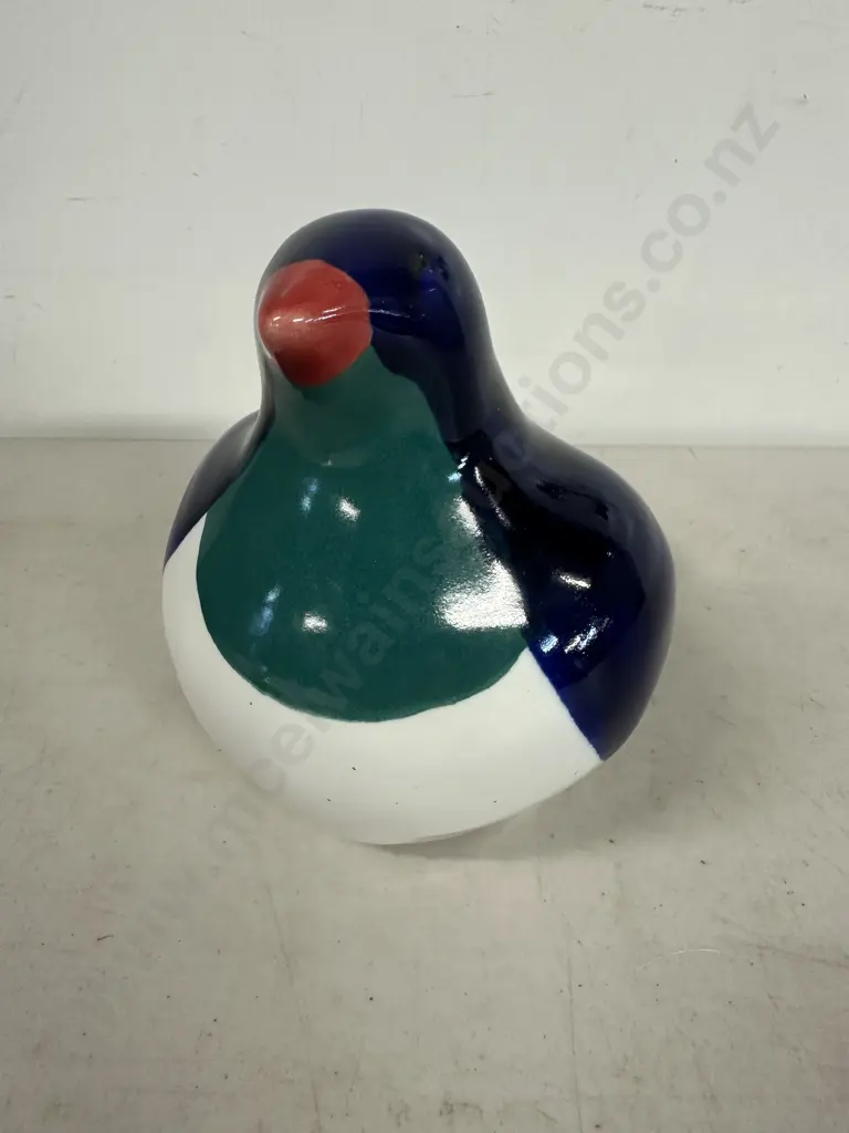 Ceramic Kereru Wood Pigeon  Sculpture By Wilma Jennings Image 1++