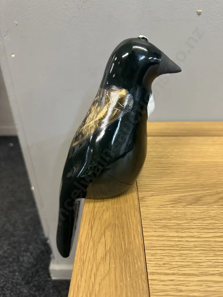 Ceramic Tui Sculpture By Wilma Jennings  Image 1++