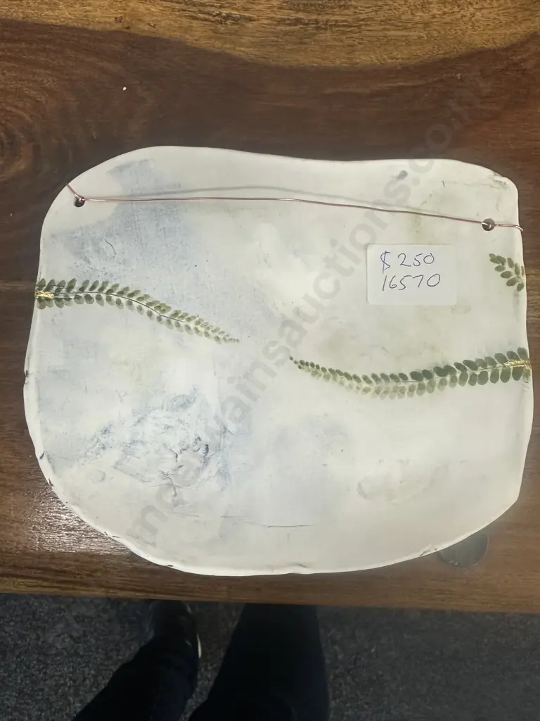 Ceramic 'Tui' Wall Plaque By Yasmin H19 W14cm. Image 1++