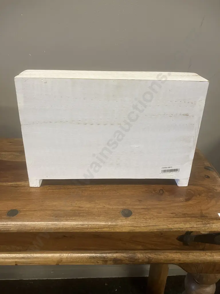 Vintage Ceramic & Wood 9 Drawer Spice Chest. H25 W37 D8.5cm Image 1++