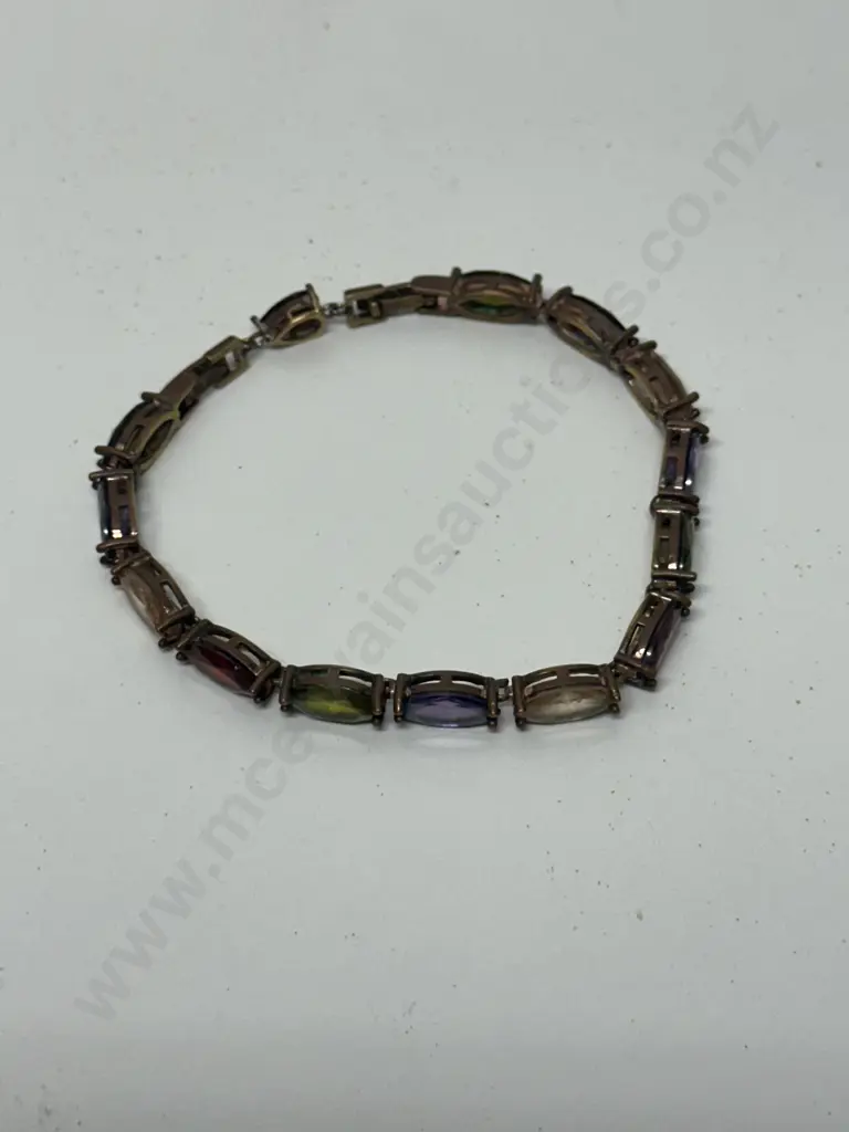 Vintage Multi Coloured Gemstone Bracelet  Image 1++