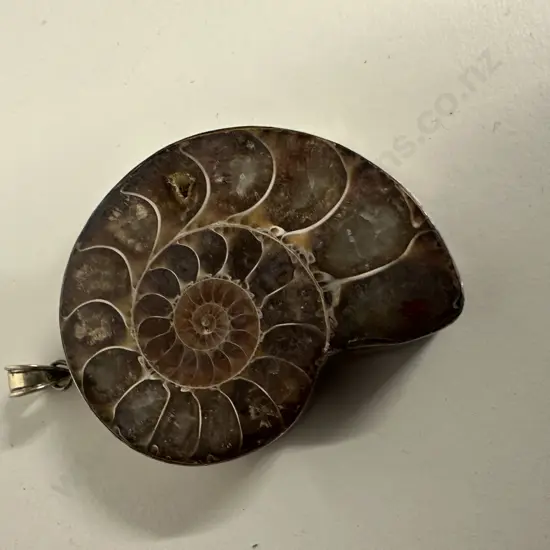 Stamped 925 Shell Pendant