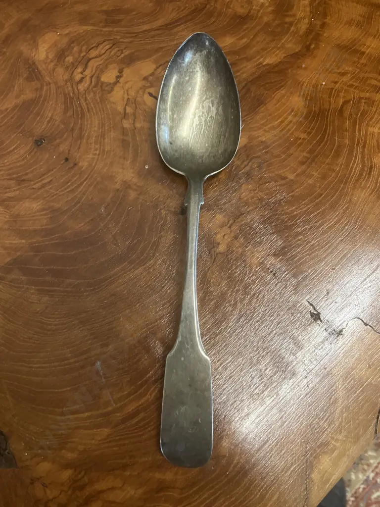 Hallmarked 1810 Georgian (George lll)  Sterling Silver Basting Spoon - George Murray, Newcastle Image 1++