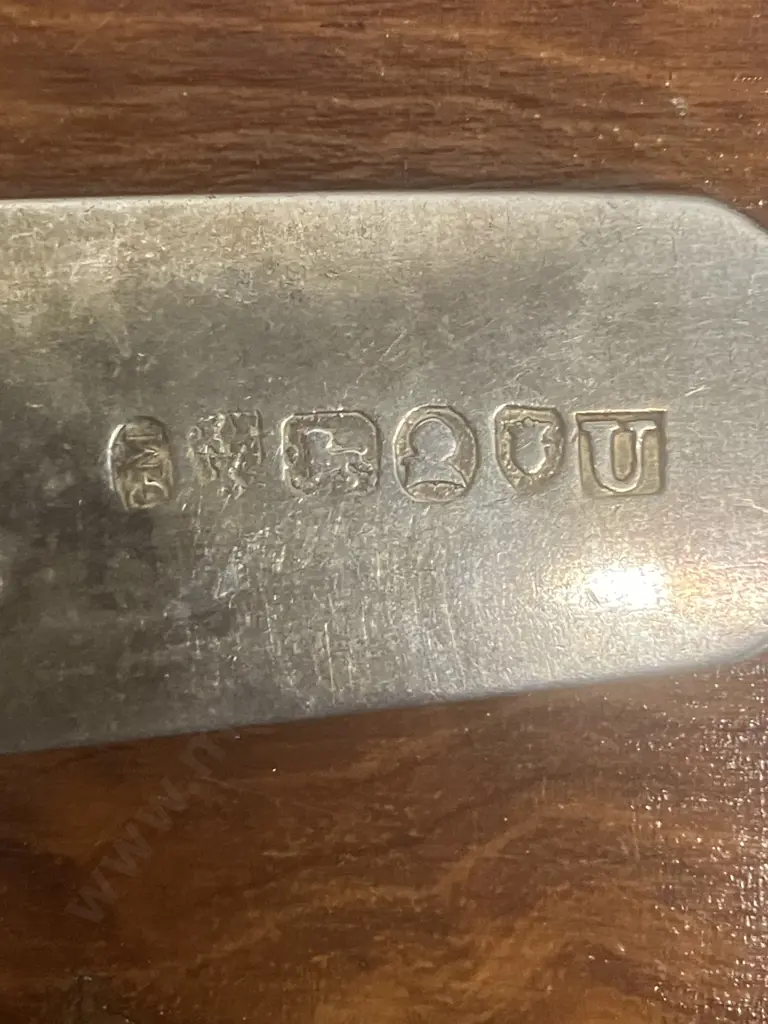 Hallmarked 1810 Georgian (George lll)  Sterling Silver Basting Spoon - George Murray, Newcastle Image 1++
