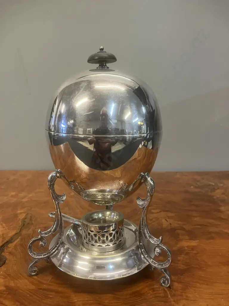Vintage Silver Plate Egg Coddler. H21cm Image 1++