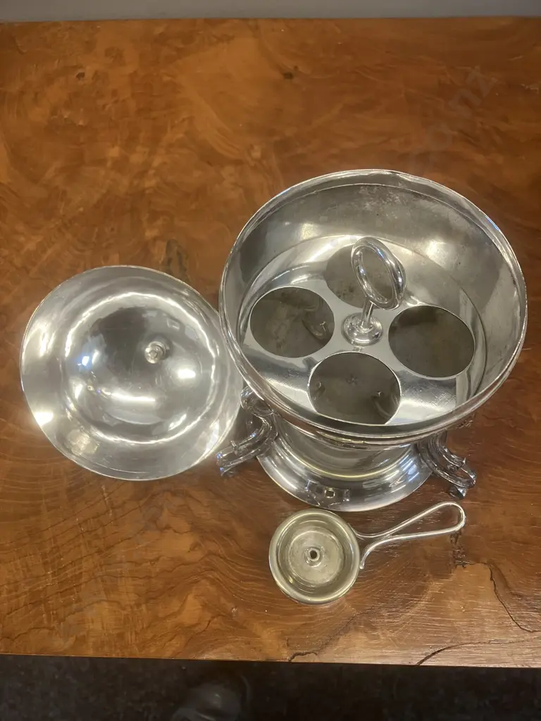 Vintage Silver Plate Egg Coddler. H21cm Image 1++