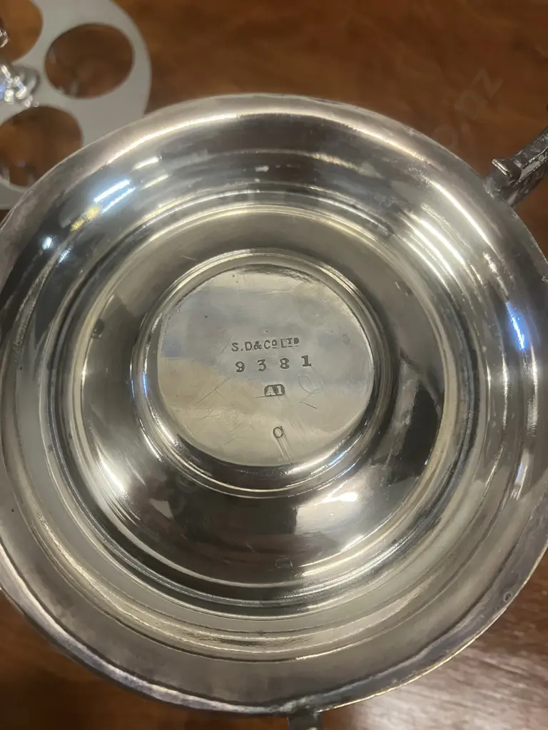 Vintage Silver Plate Egg Coddler. H21cm Image 1++