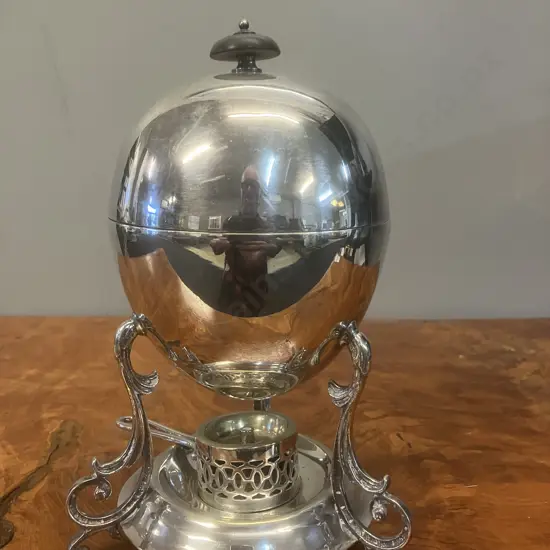Vintage Silver Plate Egg Coddler. H21cm