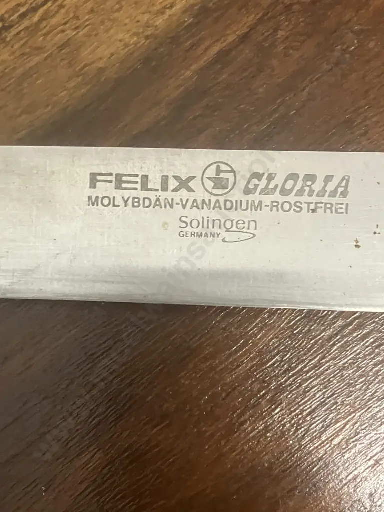 Vintage Felix Gloria Solingen 23cm Kitchen Knife Image 1++