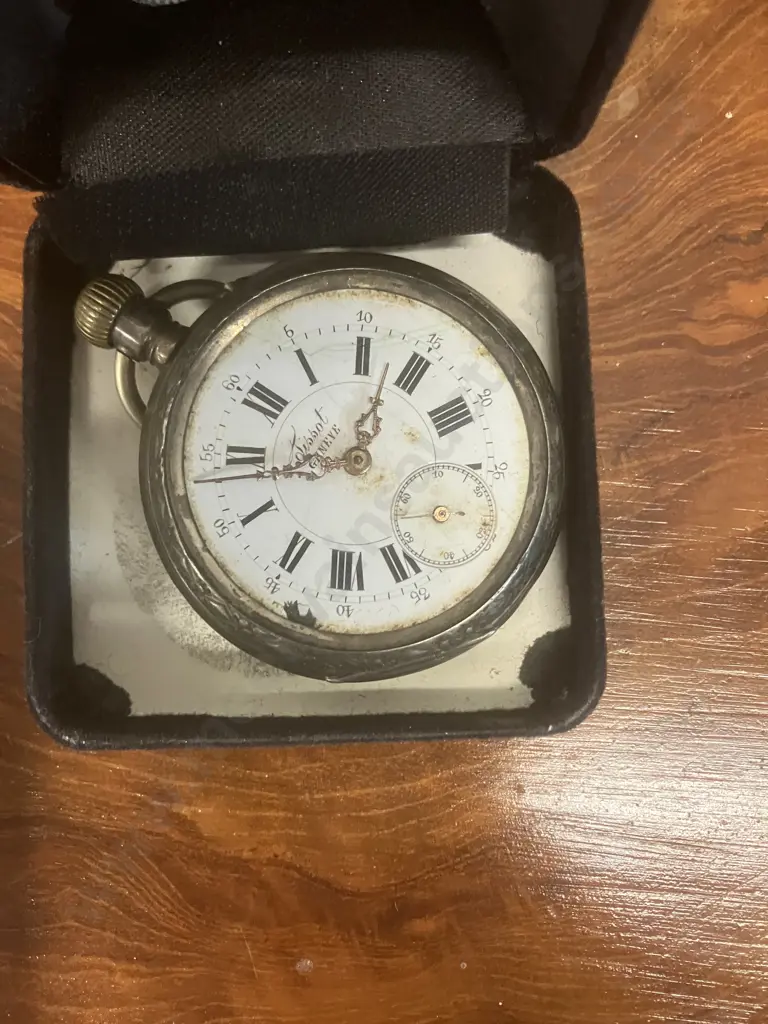 Cigarette Card Album, Quaich Bowl, Hip Flask, Tissot Geneve Pocket Watch (As Found) Etc Image 1++