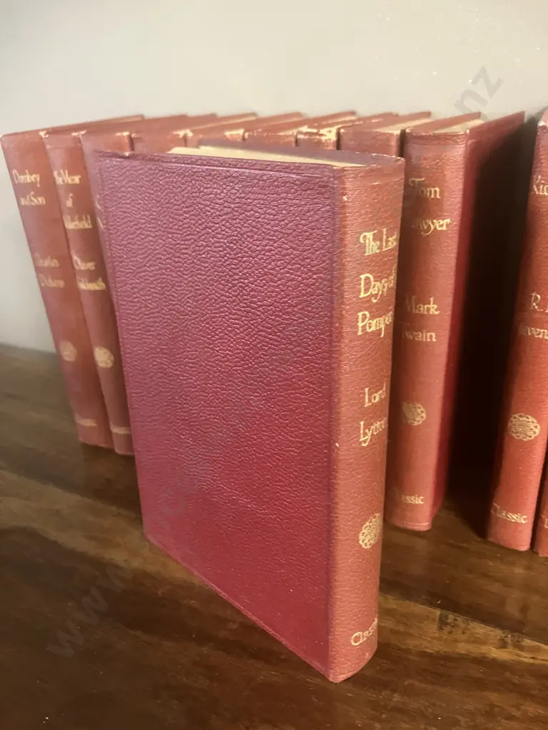 Complete Set of 20 Volumes Alexander Classic Library Published by Thomas Nelson & Sons c.1950, Edinburgh, Faux Leather Image 1++
