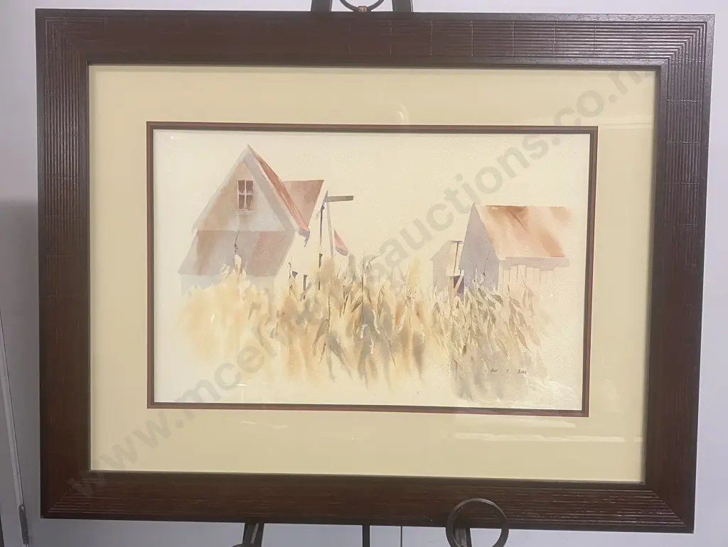 John Graham Prince (1945-2023) "Summer Gold" Watercolour, Signed (Lower Right), 64 x 84cm, Framed & Matted. Image 1++