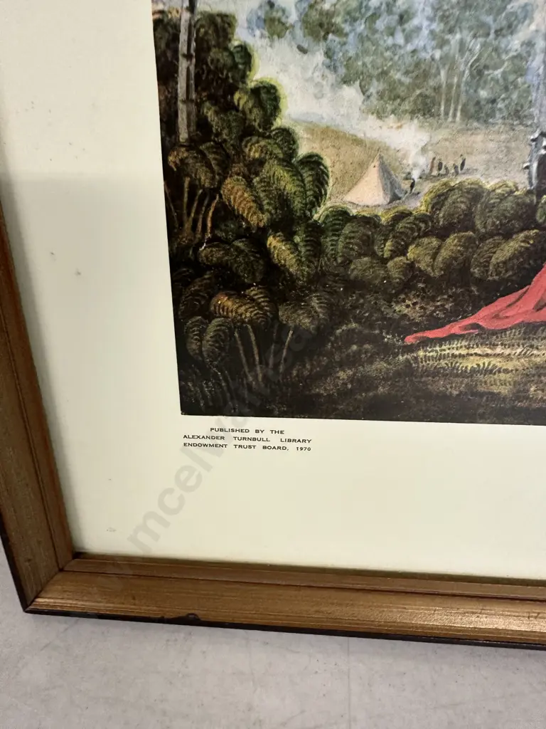 Framed Print Of Encampment Of The Forest Ranges  Whenuakura River Taranaki H46 W56cm. Print No 162/500 Image 1++