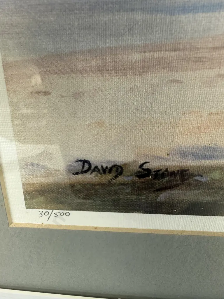 Limited Edition 30/500 Framed Pastel Artwork By David Stone Titled 'The Mount' H50 W70cm. Image 1++