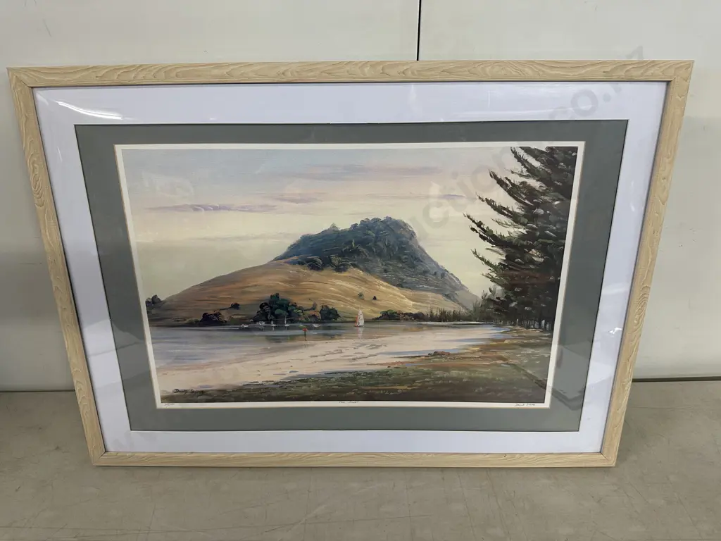 Limited Edition 30/500 Framed Pastel Artwork By David Stone Titled 'The Mount' H50 W70cm. Image 1++