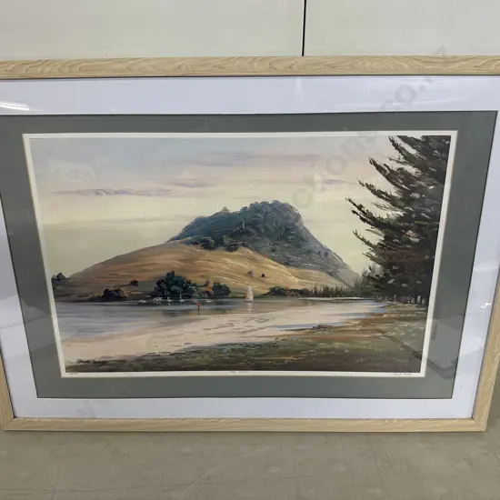Limited Edition 30/500 Framed Pastel Artwork By David Stone Titled 'The Mount' H50 W70cm.