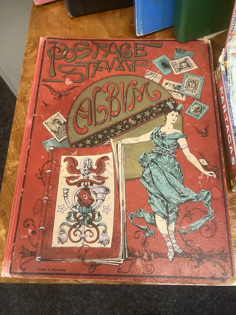 Stamp Stock Books, Storage Boxes With Stamps, Old German Stamp Album Image 1++