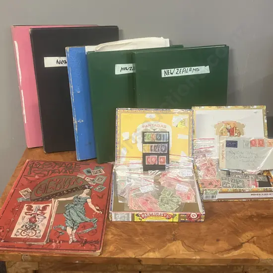 Stamp Stock Books, Storage Boxes With Stamps, Old German Stamp Album