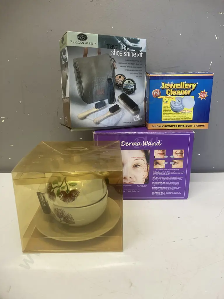 Shoe Shine Kit, Jewellery Cleaner, Pohutakawa Tea For One, Derma Wand Image 1++
