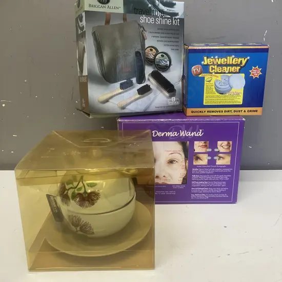 Shoe Shine Kit, Jewellery Cleaner, Pohutakawa Tea For One, Derma Wand