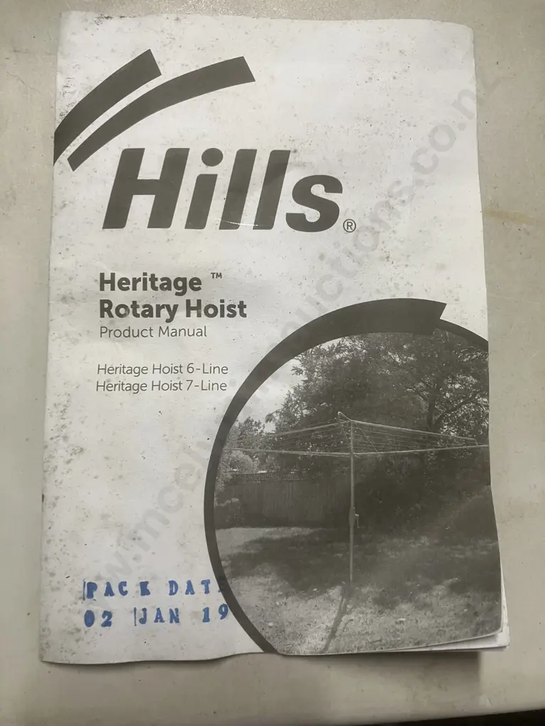 New Hills Heritage Rotary Hoist Galvanised Clothesline (Needs Assembly) Image 1++