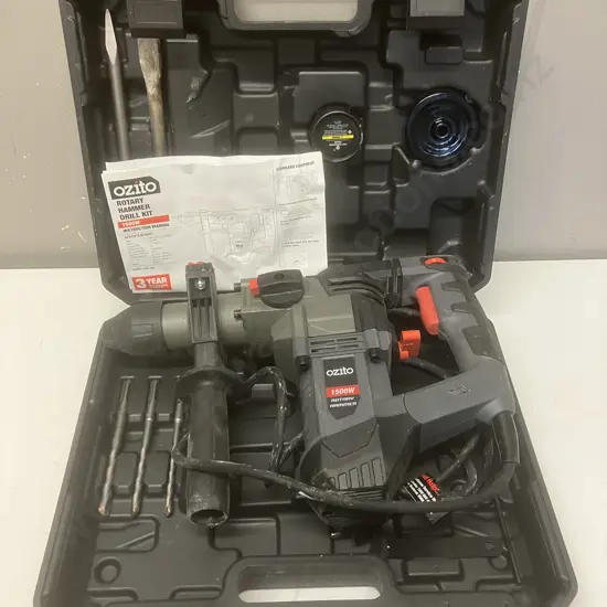 Ozito RHD-1550 1500W Rotary Hammer In Case