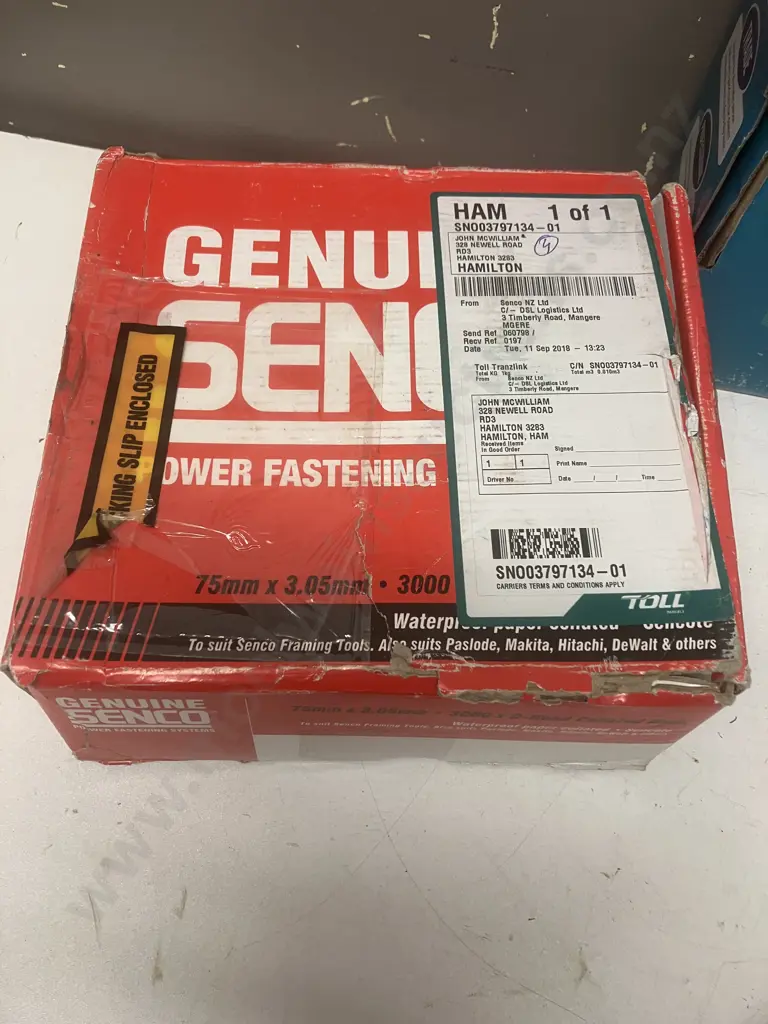 Senco Collated Nails 75mmx3.05mm Galv Ring Shank, Toolshed Framing Nails Galv 90mm 34 & 65mm Annular Groove 34 Image 1++