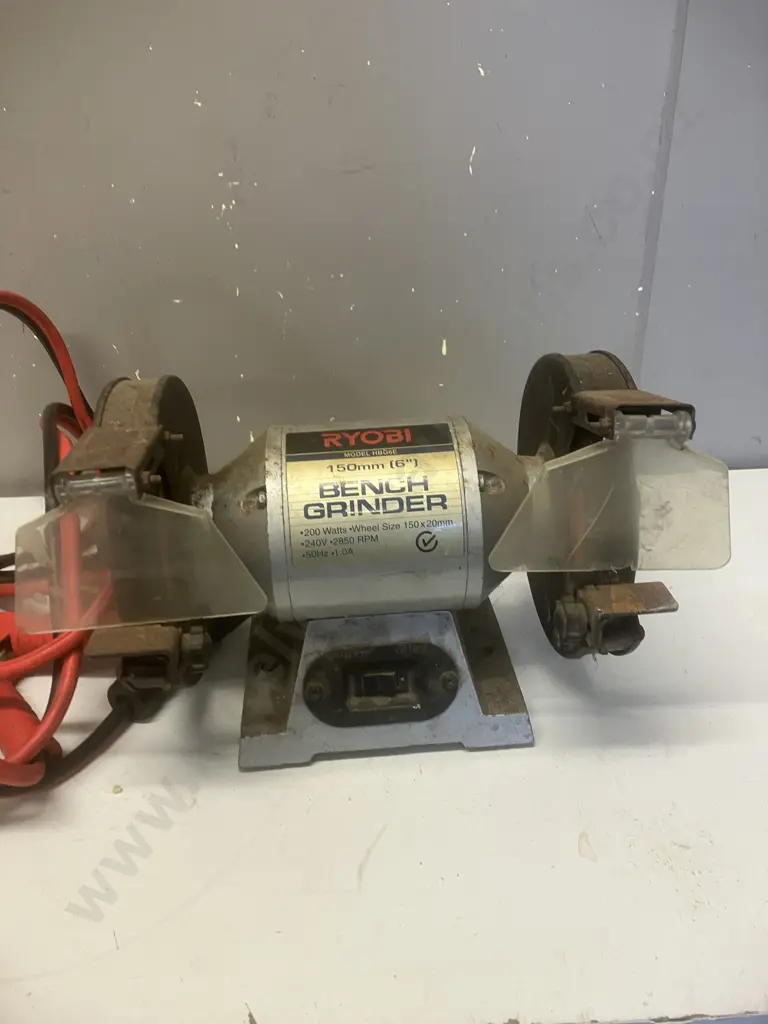 Ryobi 6" Bench Grinder, Heavy Duty Jumper Leads Image 1++