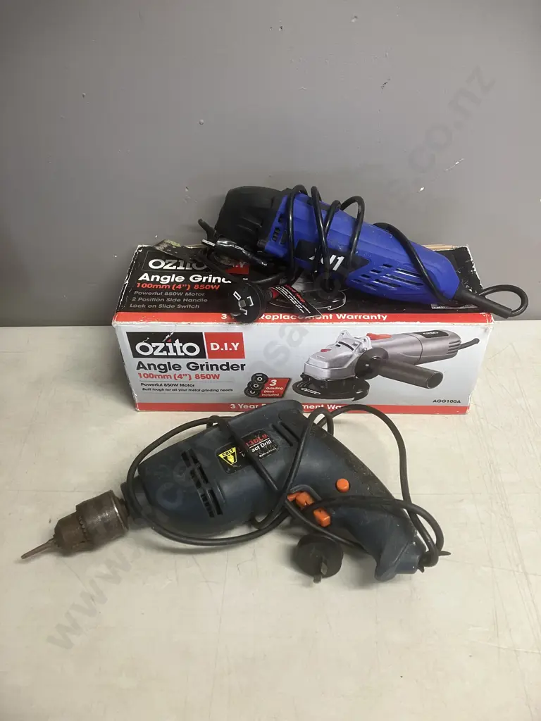 Ozito Angle Grinder, Colt Impact Drill, XU1 Angle Grinder Image 1++