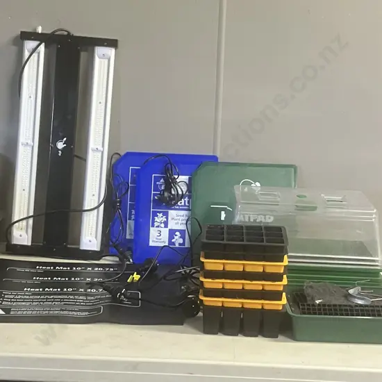 Propogation Items - LED Horticulture Light, Seed Raising Domes, Cell Trays, Heat Pads Etc