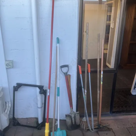 Garden Tools, Cleaning Brushes, Axe Etc