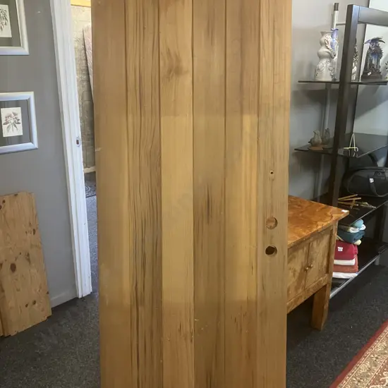 Wooden Entrance Door. H199.5 W80 D4cm