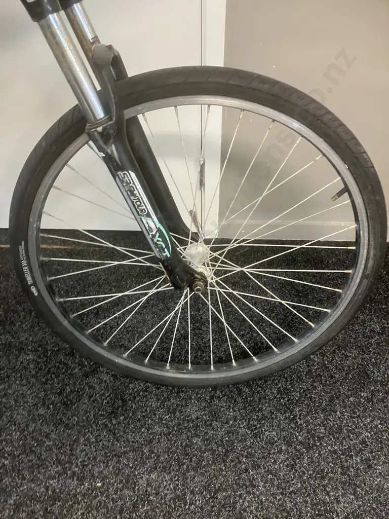 Green Bike With Large Rear Tyre Image 1++