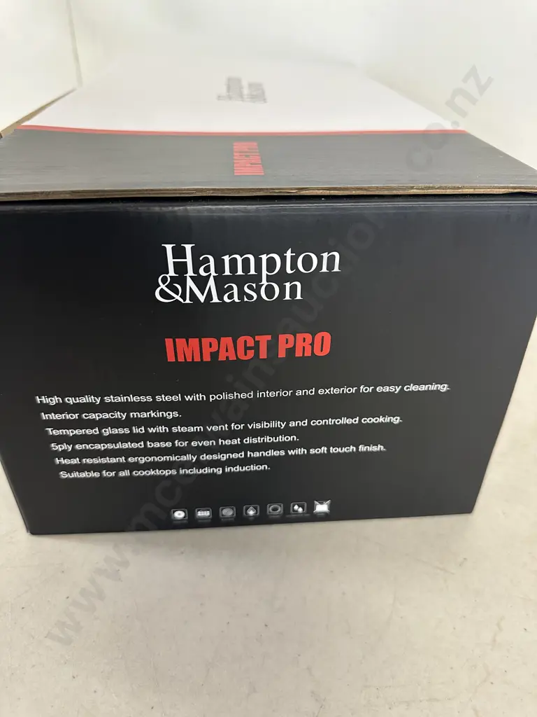 New Hampton & Mason Three Piece Saucepan Set 16/18/20cm. Image 1++