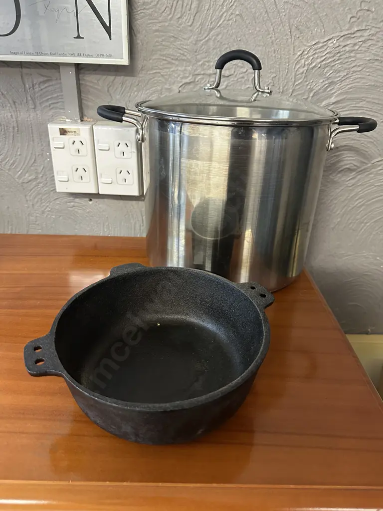 Zip Lidded Stock Pot & Cast Pan Dia19cm. Image 1++