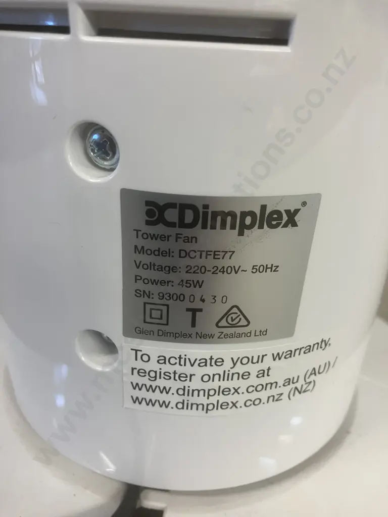 Dimplex Fan DCTFE77 Image 1++