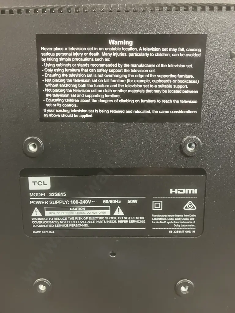 TCL 32S615 32" HD Android Tv With Remote Image 1++